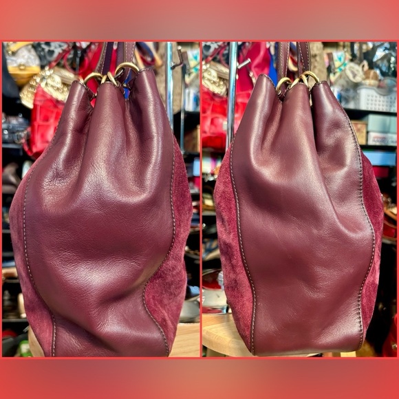 SET Michael Kors Plum Quincy Hobo Tote w/ Matching Long Wallet & Dust Bag w tags - Picture 5 of 15